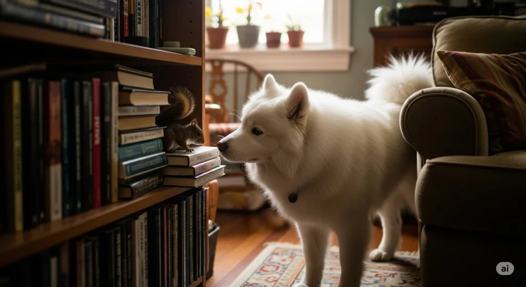 squirrel dog barking, squirrels barking, why dogs bark at night, why do dogs bark at squirrels,
