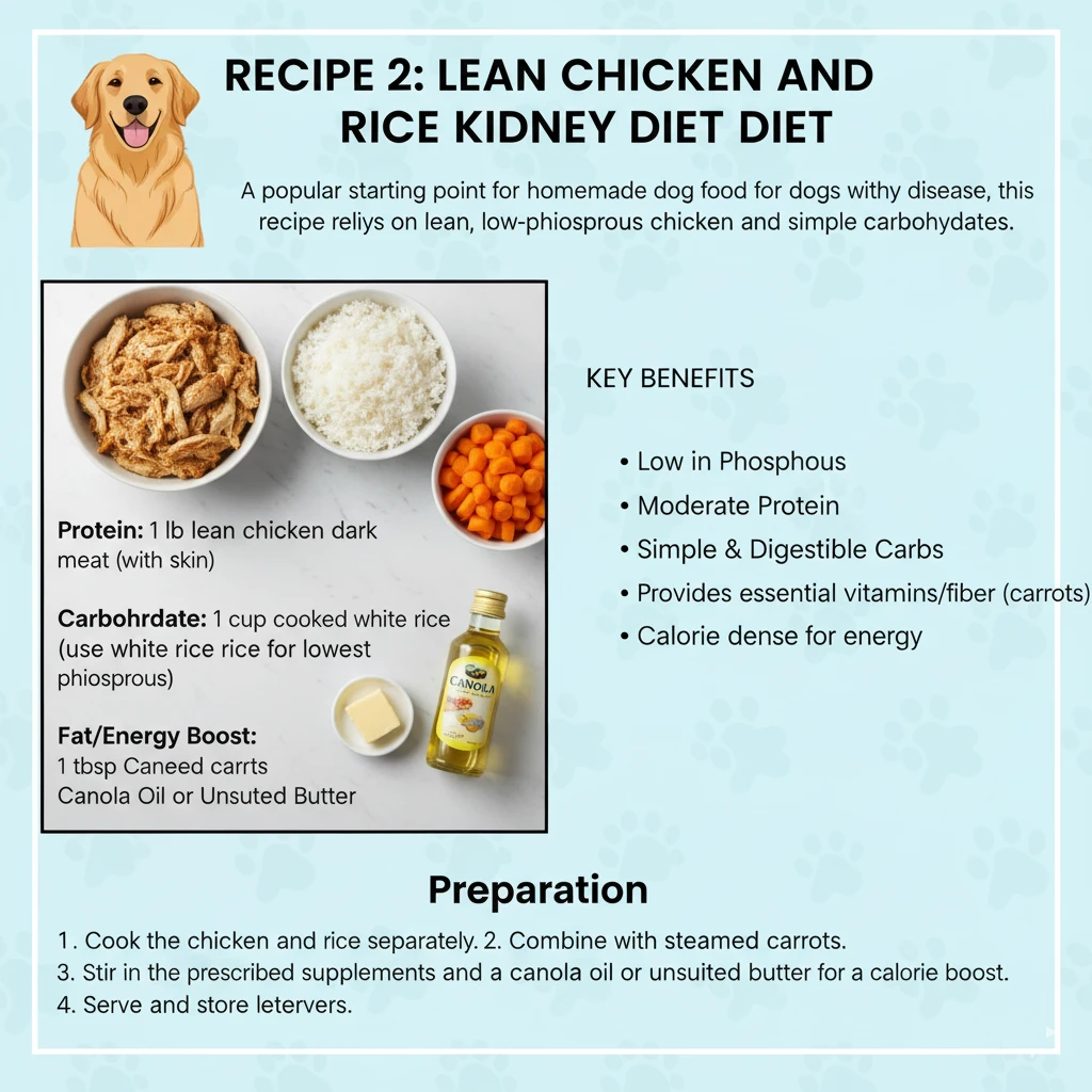 Vet Approved Homemade Dog Food Recipes for Kidney Disease 5 Recipe 2 Lean Chicken and Rice Kidney Diet