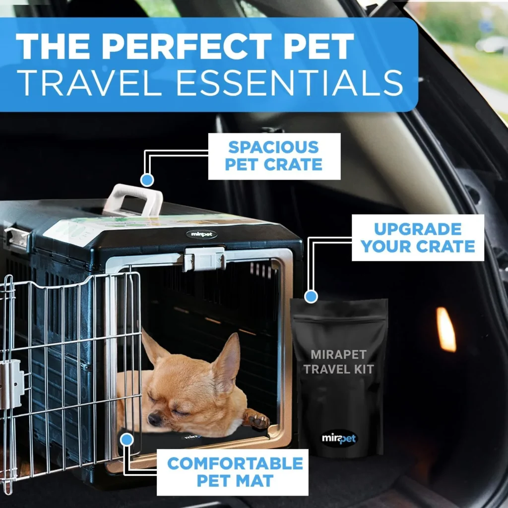 7 Best Dog Cage for Car (Vet-Approved & Crash-Tested Picks) 15 A. Mirapet Collapsible Carrier 1