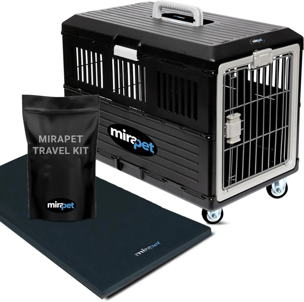 7 Best Dog Cage for Car (Vet-Approved & Crash-Tested Picks) 14 A. Mirapet Collapsible Carrier 2