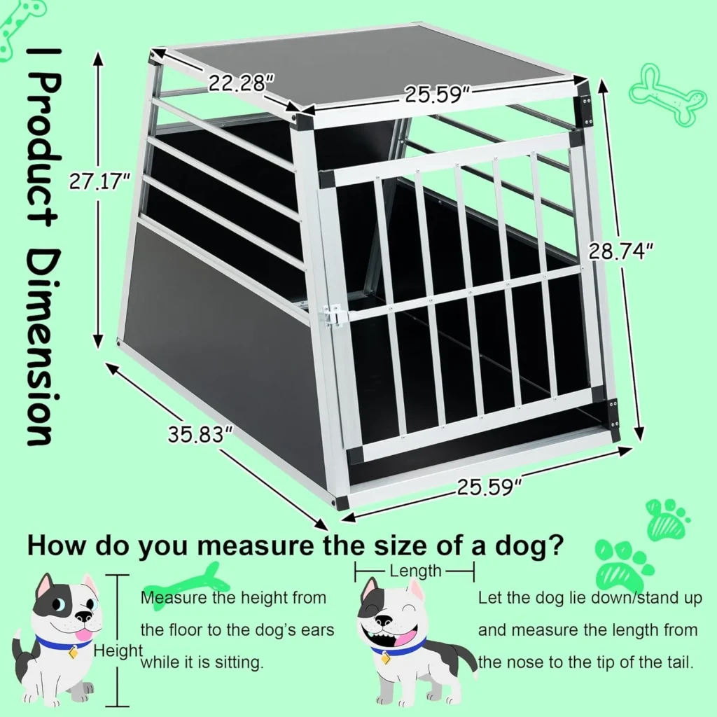 7 Best Dog Cage for Car (Vet-Approved & Crash-Tested Picks) 9 BOLGTO Aluminum Crate