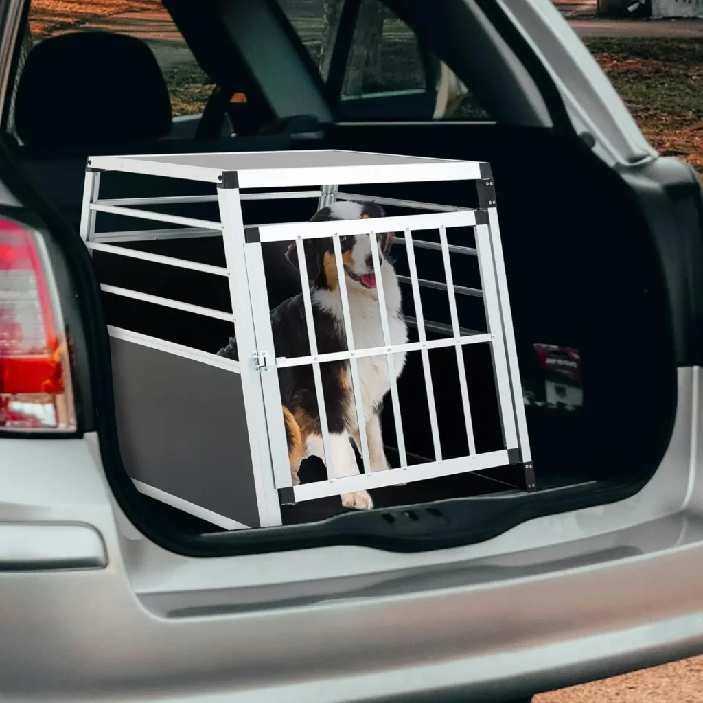 7 Best Dog Cage for Car (Vet-Approved & Crash-Tested Picks) 10 BOLGTO Aluminum Crate 2