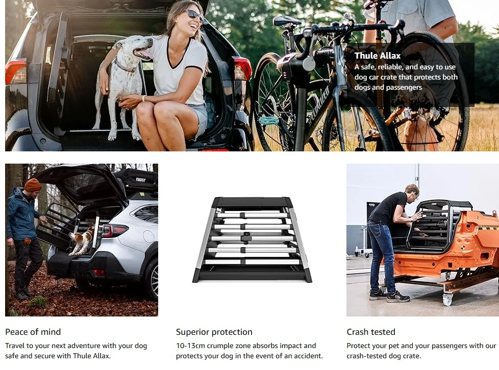 7 Best Dog Cage for Car (Vet-Approved & Crash-Tested Picks) 7 Thule Allax Crate 2