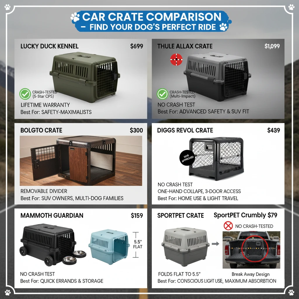 7 Best Dog Cage for Car (Vet-Approved & Crash-Tested Picks) 4 Dog Cage For Car