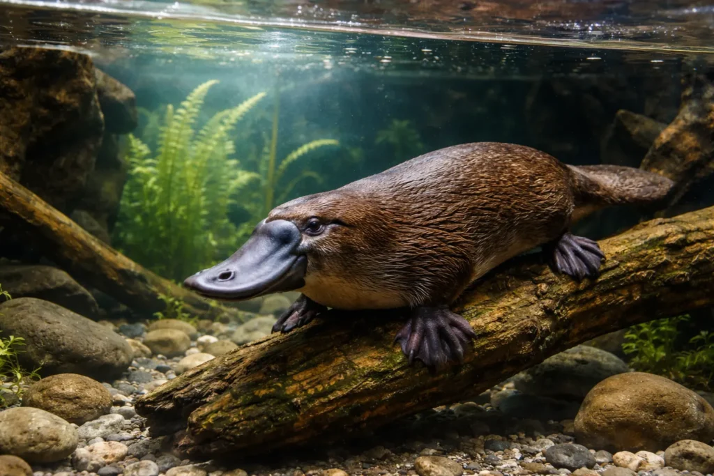 duck billed platypus animal