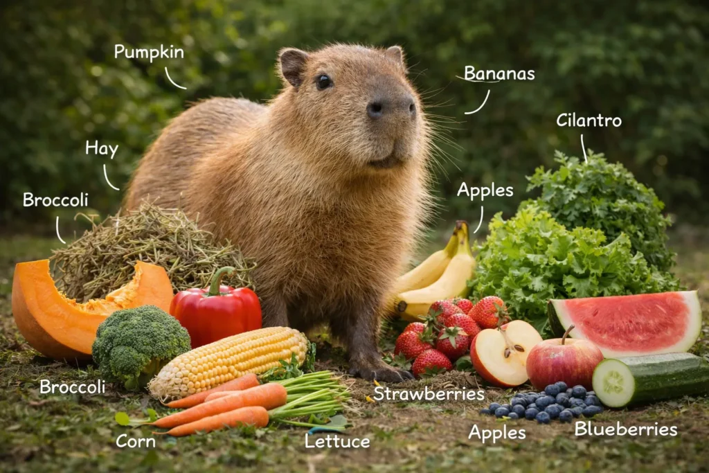 Can you Own a Capybara as a Pet? 4 Capybara diet