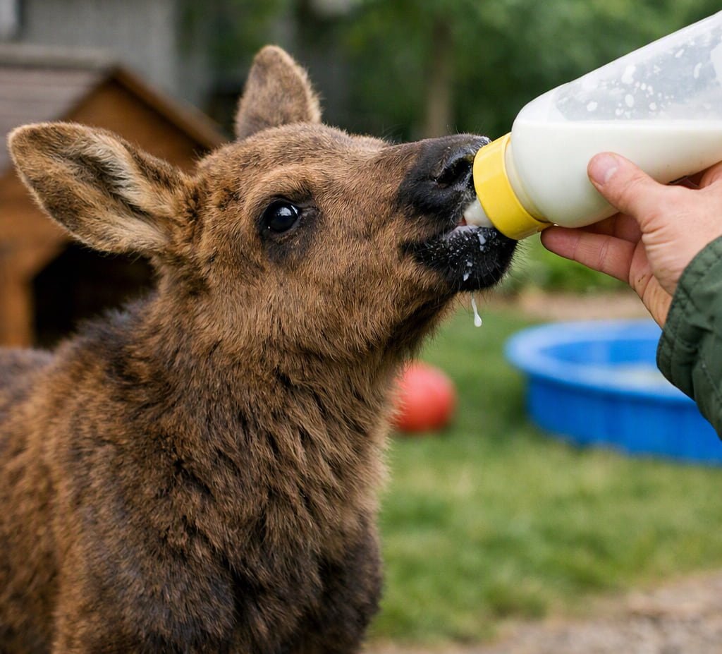 baby moose a baby moose as a pet